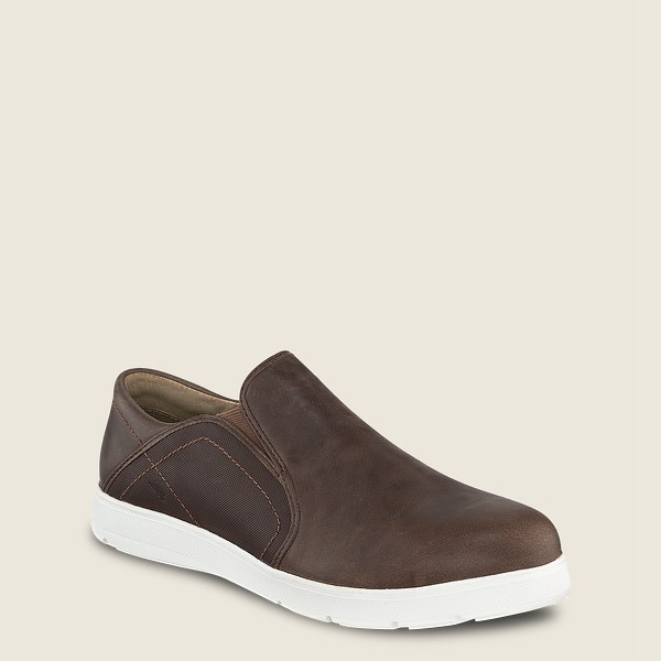 Red Wing Slip-On Zero-G Lite - Safety Toe - Mørke Brune - Herre 5946-BNSYH